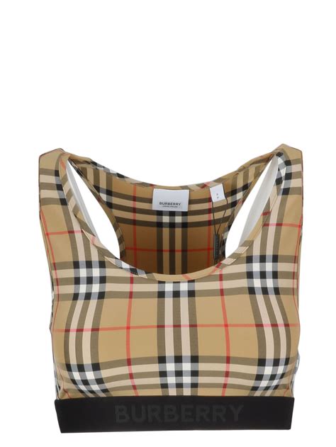 burberry white tank|burberry cropped tops.